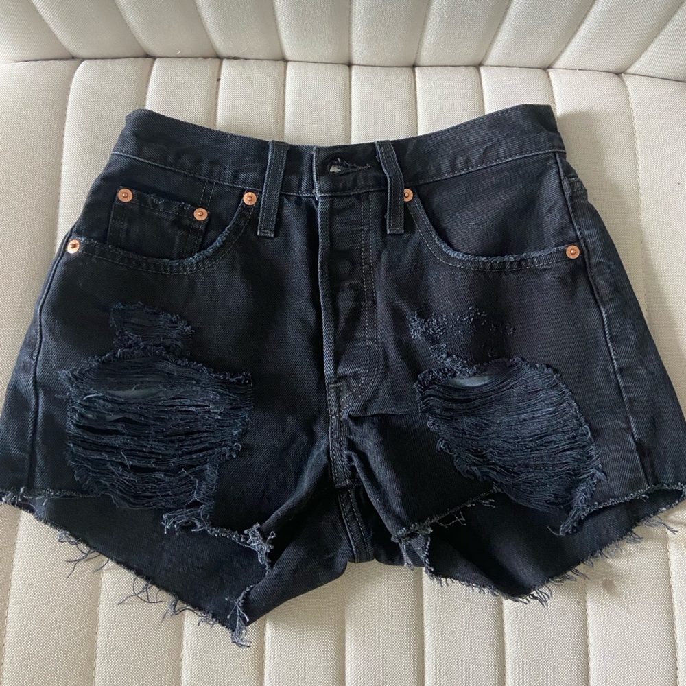 levi’s 501 black shorts!